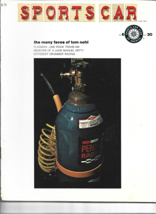 SPORTS CAR 1972 JUNE - TOM NEHL, JUAN MANUEL MITTY, LIME ROCK T/A